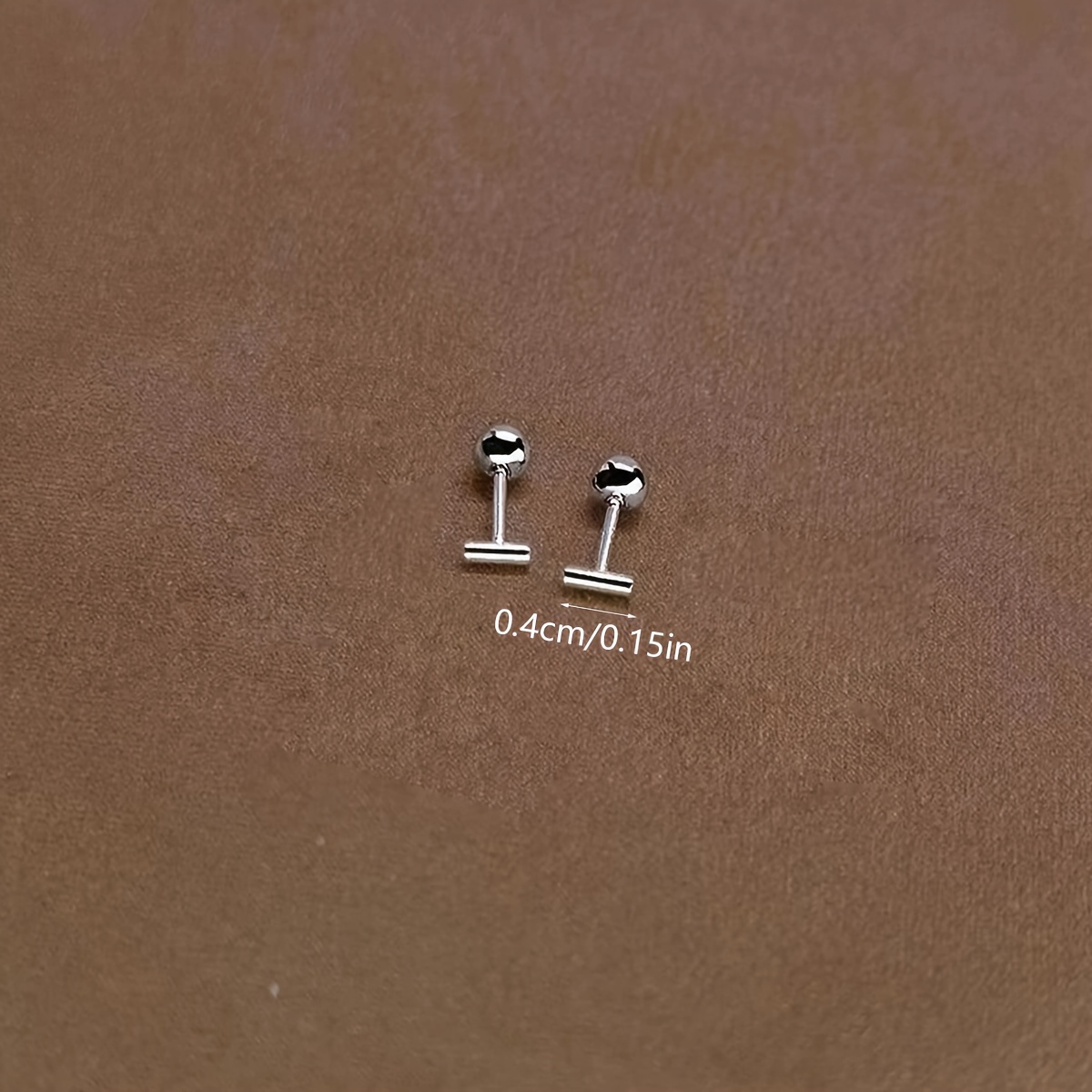 Stylish Stainless Steel Golden Stick-shaped Earrings